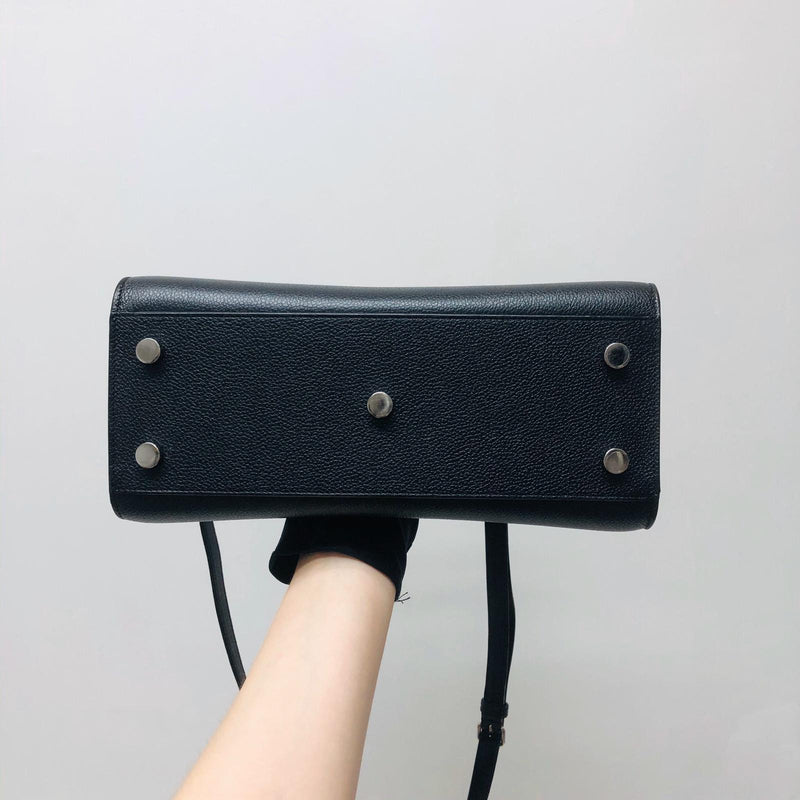 Baby Sac De Jour in Black Grained Leather