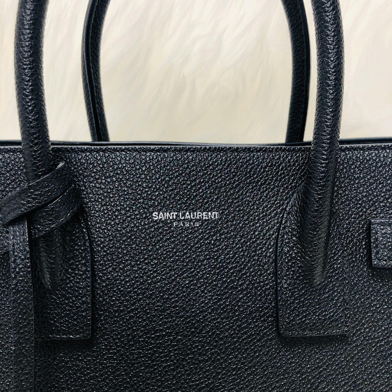 Baby Sac De Jour in Black Grained Leather