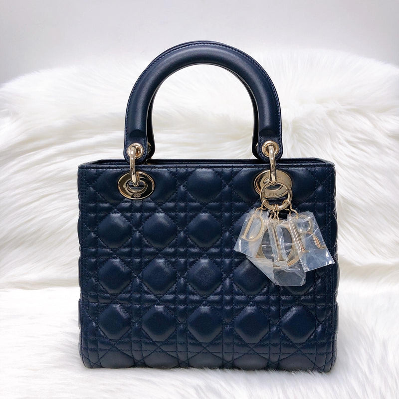 Cannage Lambskin Lady Dior Medium