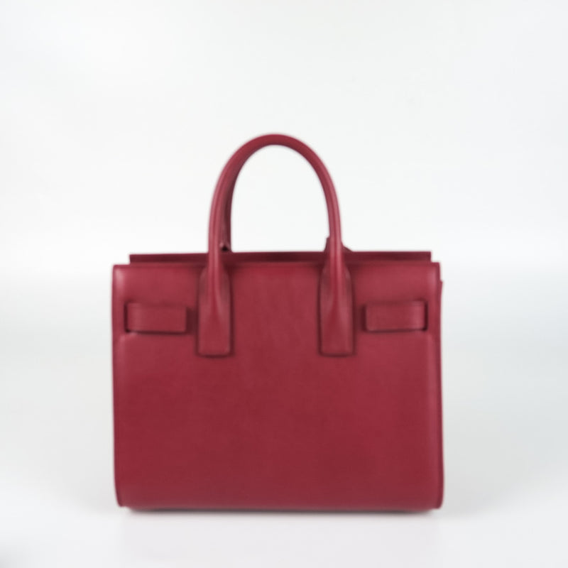 Nano Sac De Jour in Smooth Burgundy Leather