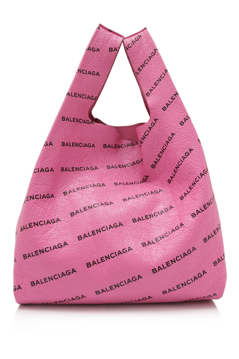 Lambskin Supermarket Shopper M Pink