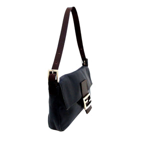 Leather Baguette Black - Bag Religion