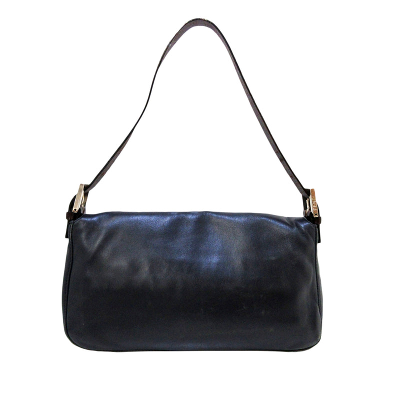 Leather Baguette Black - Bag Religion