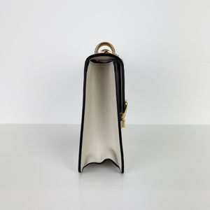 Sylvie Small Shoulder Bag in White GHW