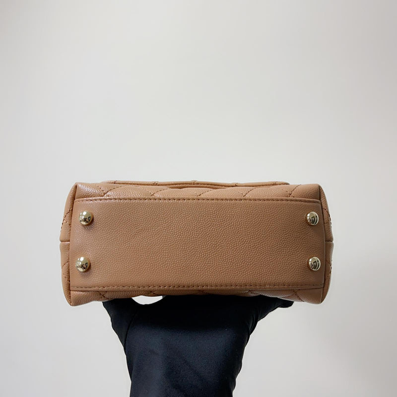 Mini Coco Handle Flap Caramel LGHW