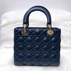 Cannage Lambskin Lady Dior Medium