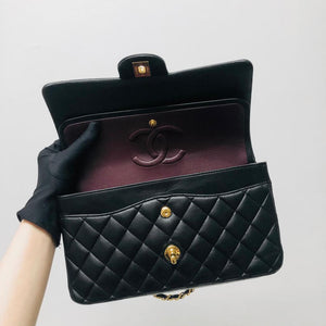 Classic Flap Black Medium Lambskin GHW
