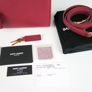 Nano Sac De Jour in Smooth Burgundy Leather