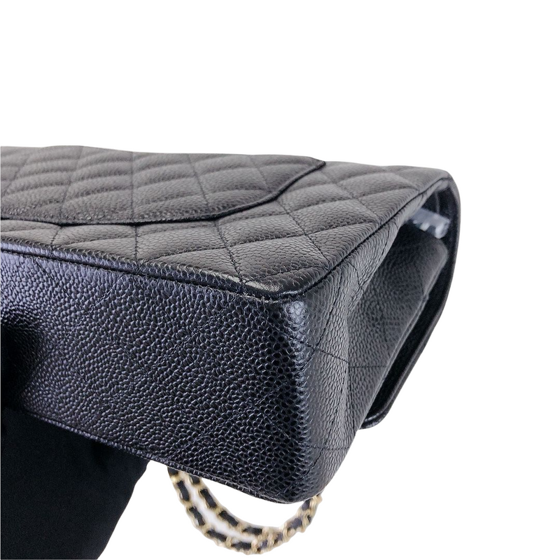 Classic Flap Caviar Medium Black GHW