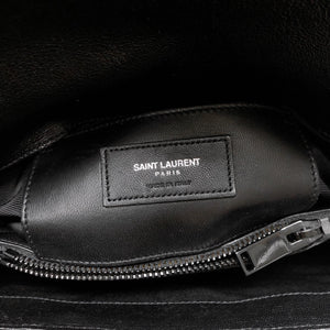 Black Medium College Leather Bag