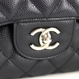 Jumbo Classic Flap Black Caviar Leather with SHW