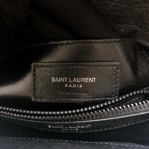 Medium College Leather Bag Black