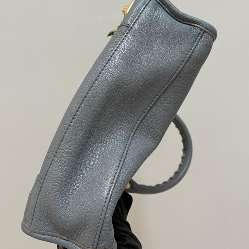 Classic Mini City Metallic Edge Bag Grey
