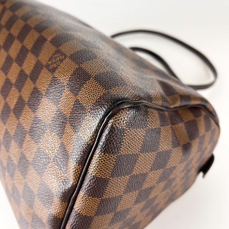 Damier Ebene Speedy 30 Canvas Bag with Strap