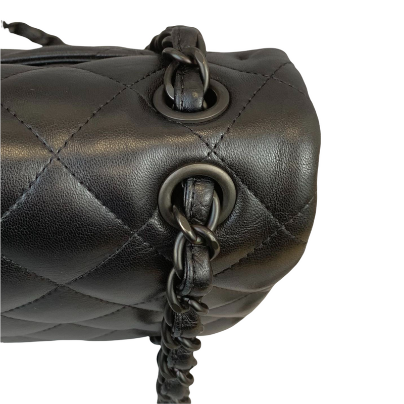 Jumbo Double Flap Lambskin So Black