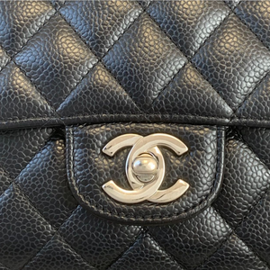 Classic Flap Caviar Medium Black SHW