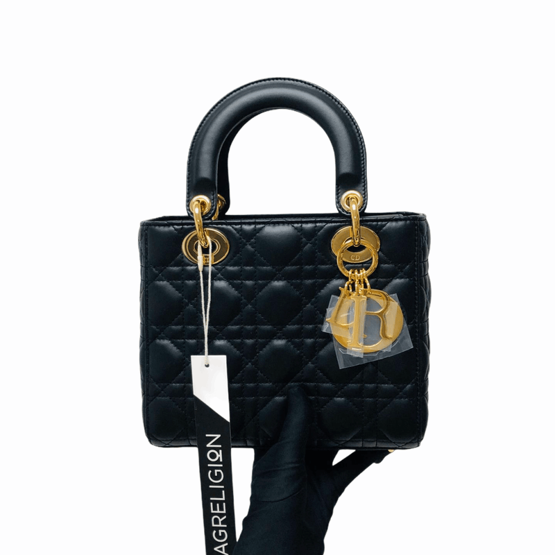 Cannage Lambskin Lucky Badges My Lady Dior Small Black