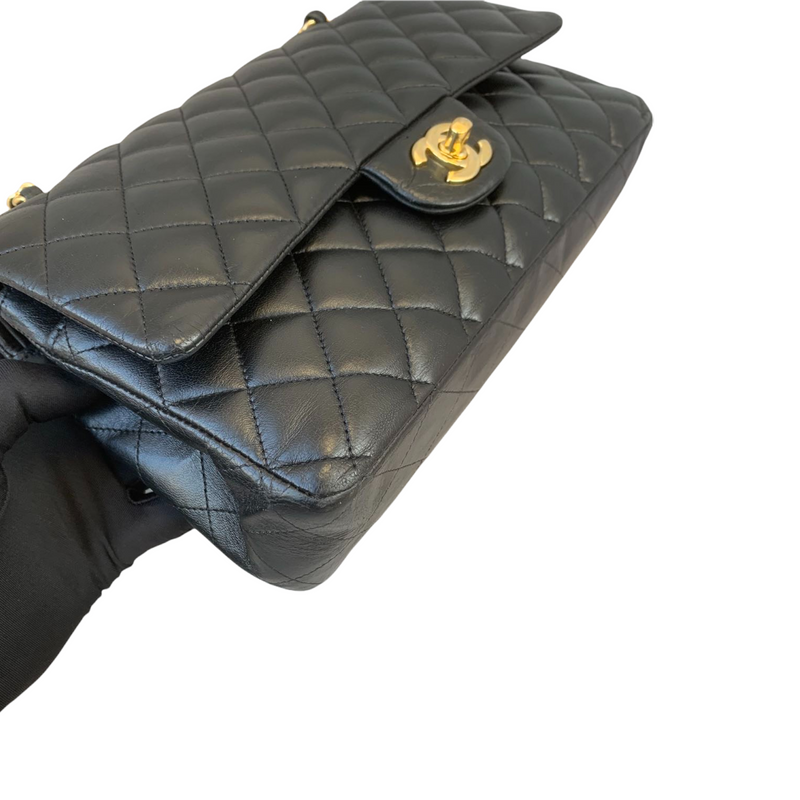 Classic Flap Medium Lambskin Black GHW