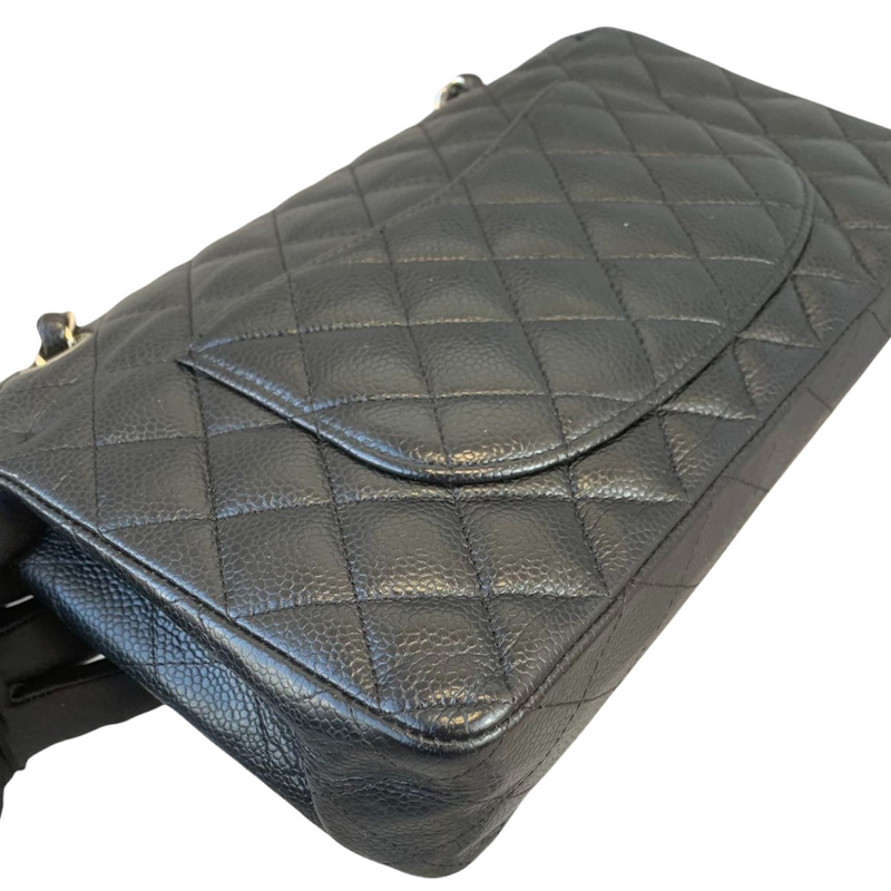 Classic Flap Caviar Medium Black SHW