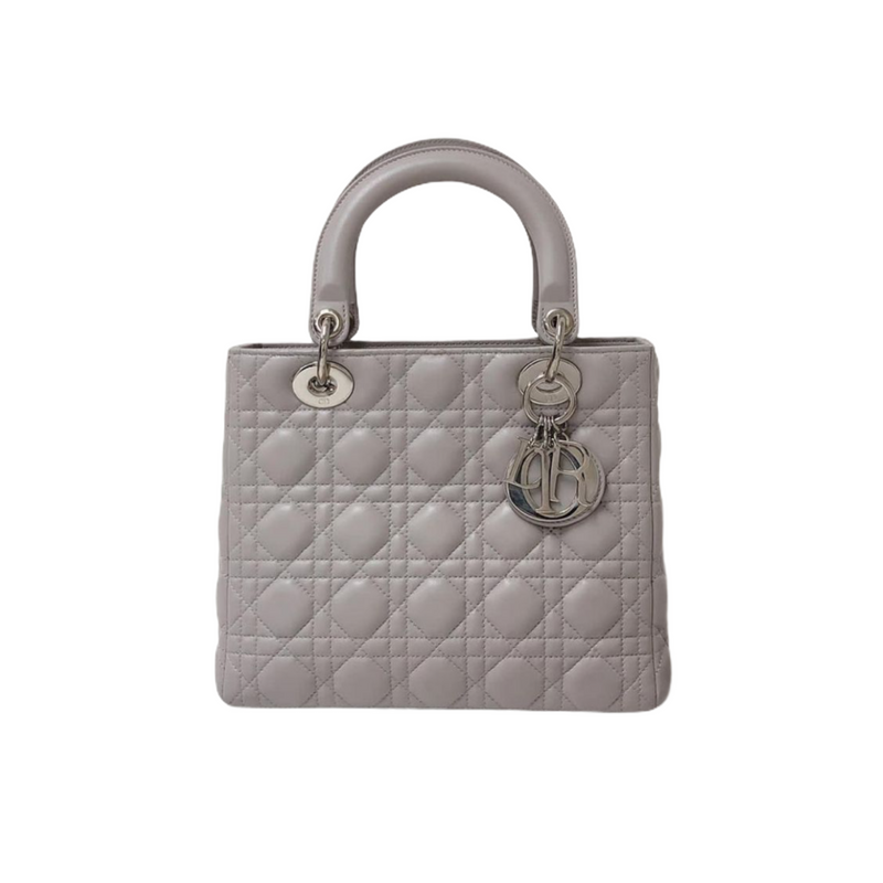 Lady Dior Medium in Grey with SHW