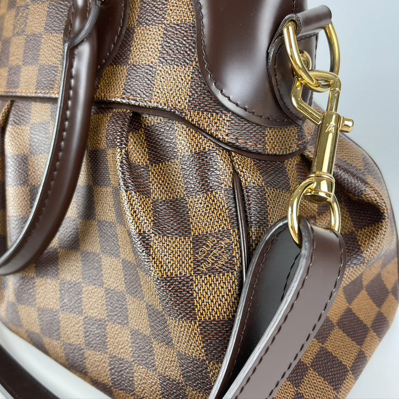 Louis Vuitton Trevi Handbag Damier PM Brown 2 Way Satchel Crossbody