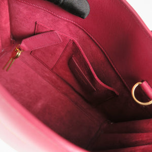 Nano Sac De Jour in Smooth Burgundy Leather