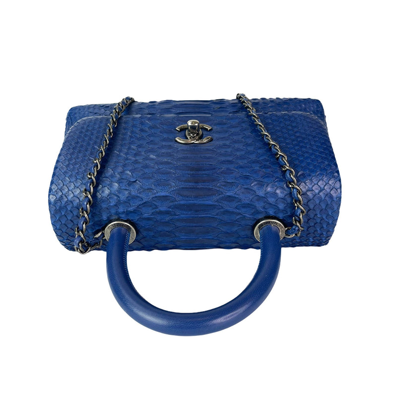 Python Coco Handle Flap Blue with RHW