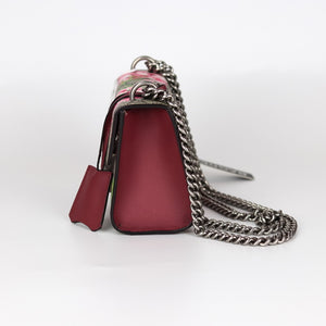 Small GG Supreme Monogram Blooms Padlock Shoulder Bag in  Antique Rose