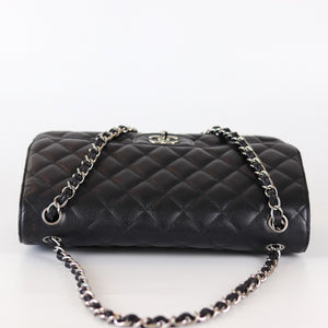 Jumbo Classic Flap Black Caviar Leather with SHW