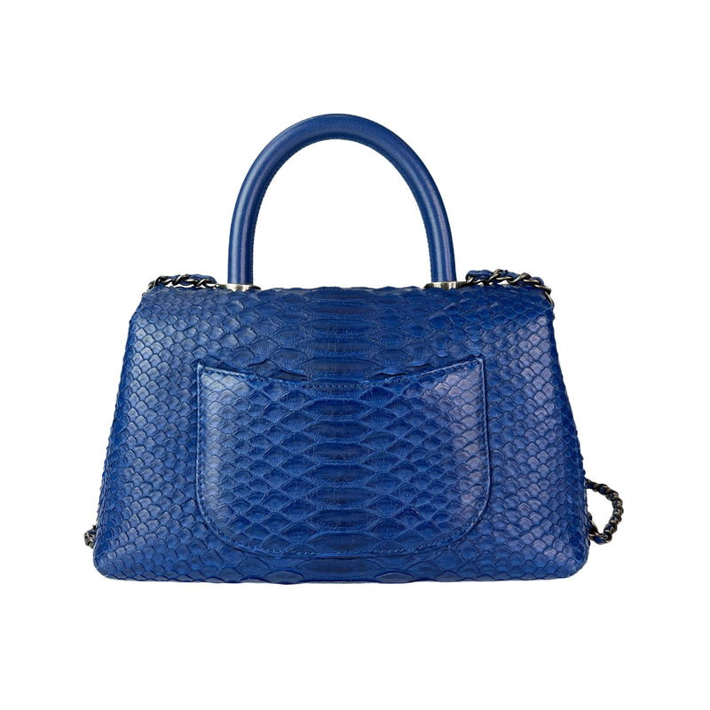 Python Coco Handle Flap Blue with RHW