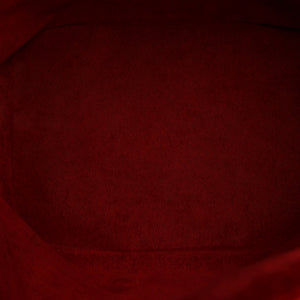 Red Epi Leather Noe Bucket Bag with Adjustable Shoulder Strap