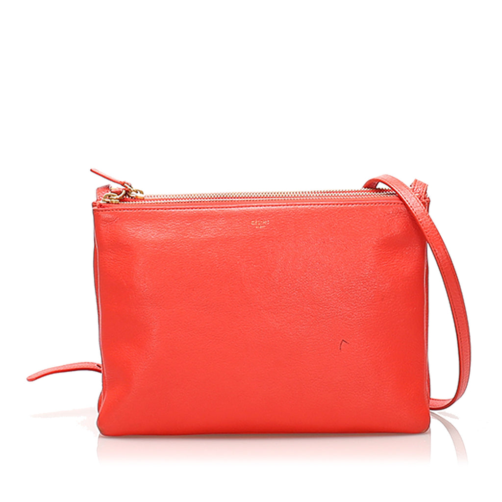 Trio Leather Shoulder Bag Red - Bag Religion