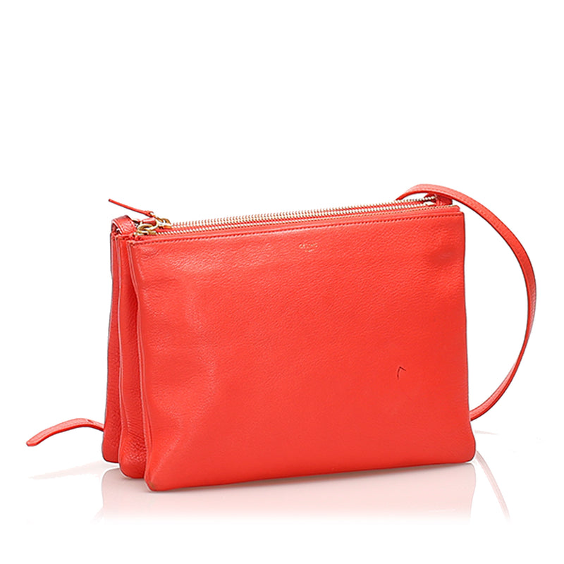 Trio Leather Shoulder Bag Red - Bag Religion