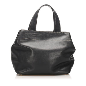 CC Leather Satchel Black