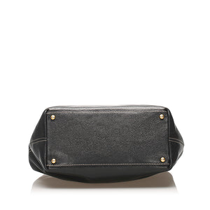 CC Leather Satchel Black