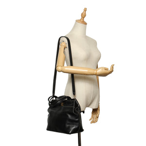 CC Leather Satchel Black