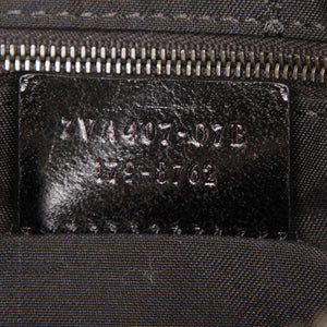 Leather Messenger Bag Navy Blue SHW