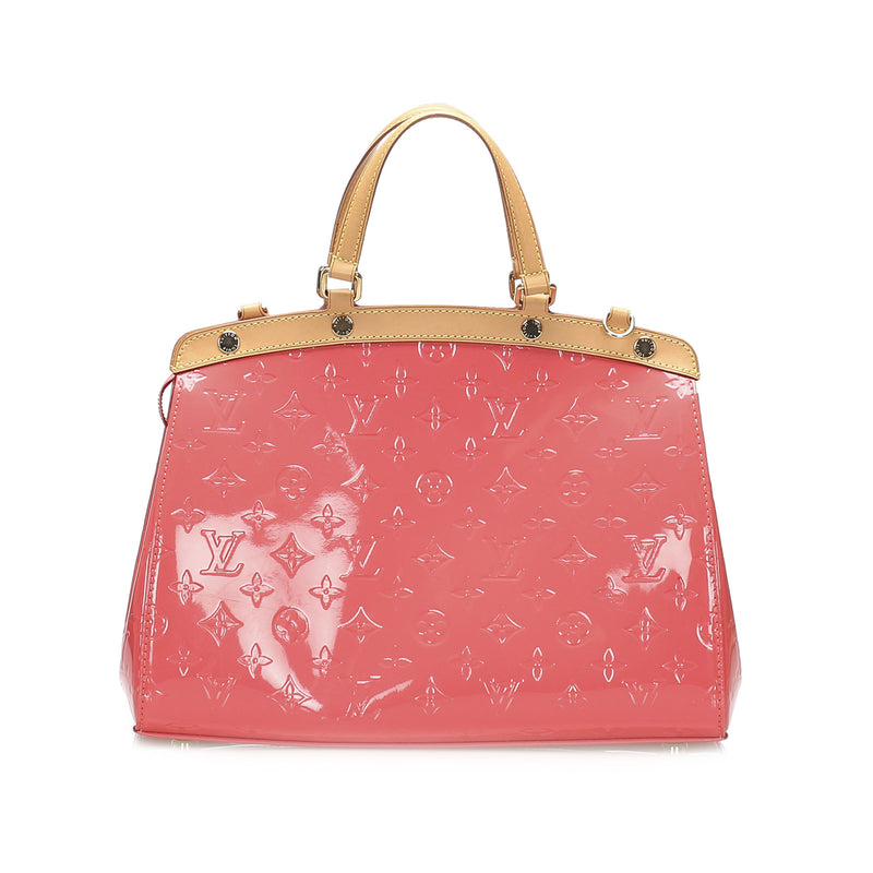 Louis Vuitton Brea Vernis MM Coral Bag