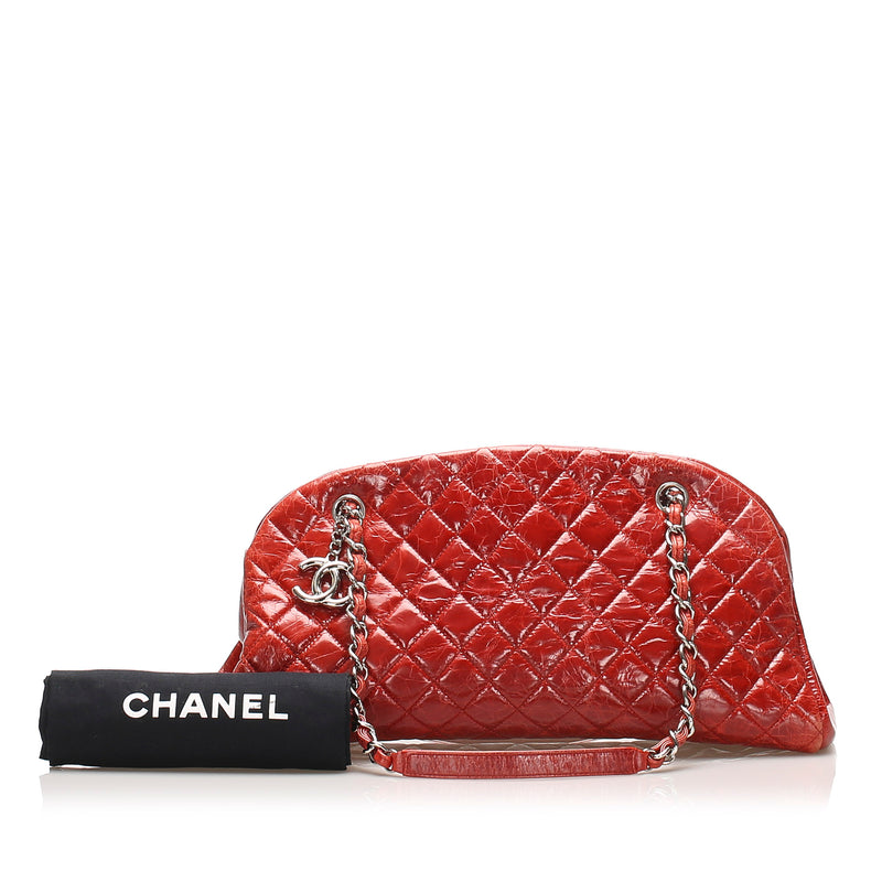 Chanel Mademoiselle Bowling Bag Red