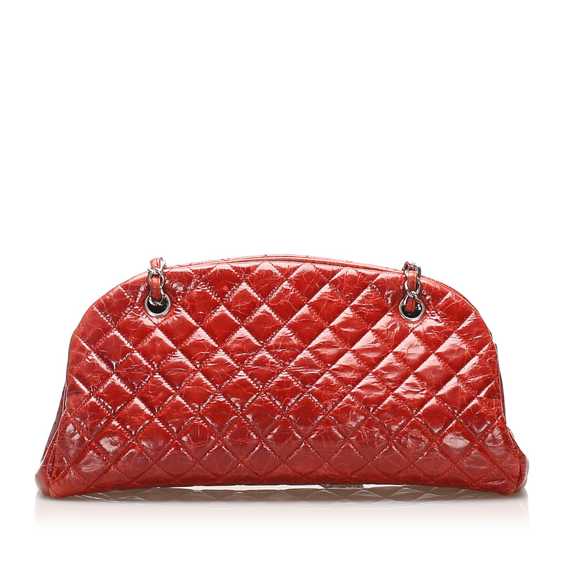 Chanel Mademoiselle Bowling Bag Red