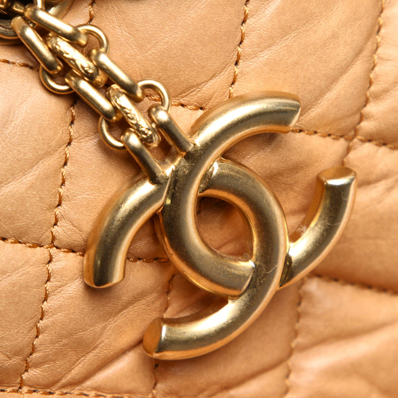 Chanel Mademoiselle Bowling Bag Brown