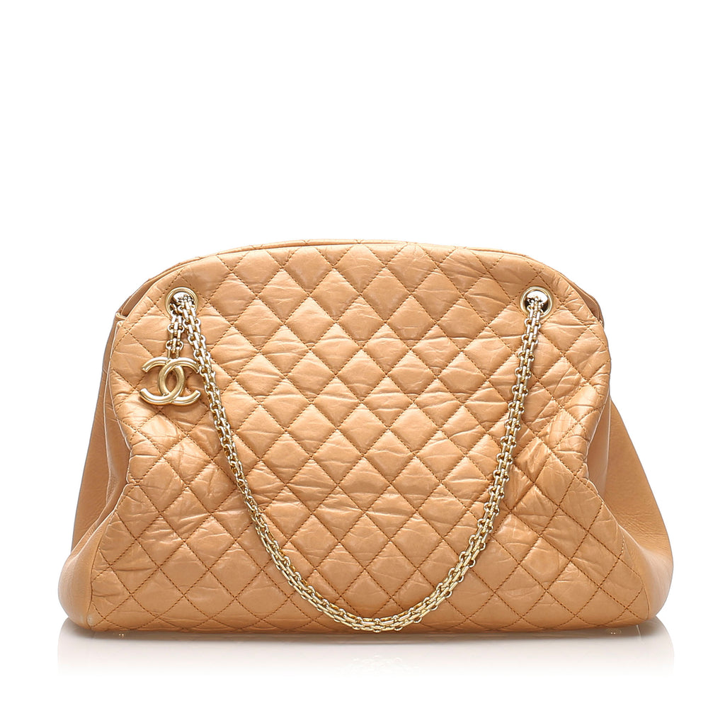 Chanel Mademoiselle Bowling Bag Brown