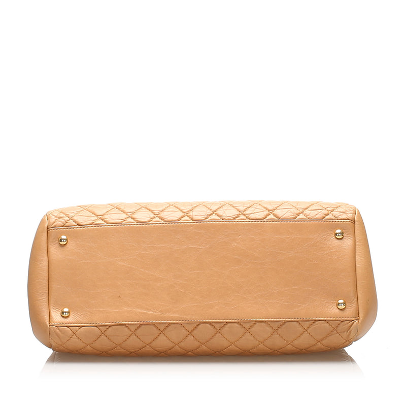 Chanel Mademoiselle Bowling Bag Brown