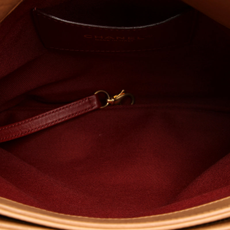 Chanel Mademoiselle Bowling Bag Brown