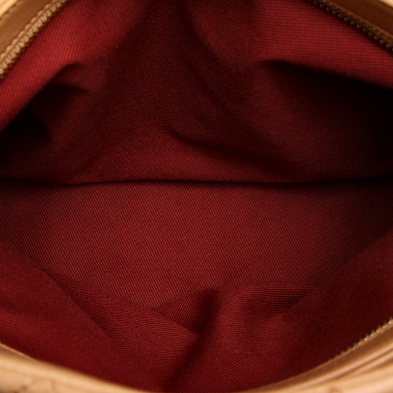 Chanel Mademoiselle Bowling Bag Brown
