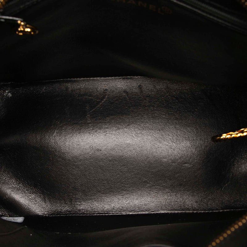 Caviar Medallion Tote Bag Black GHW