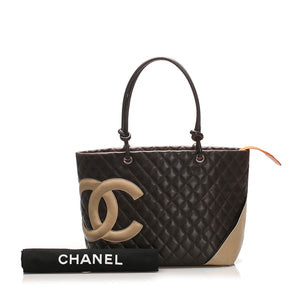 Chanel Cambon Ligne Tote Brown