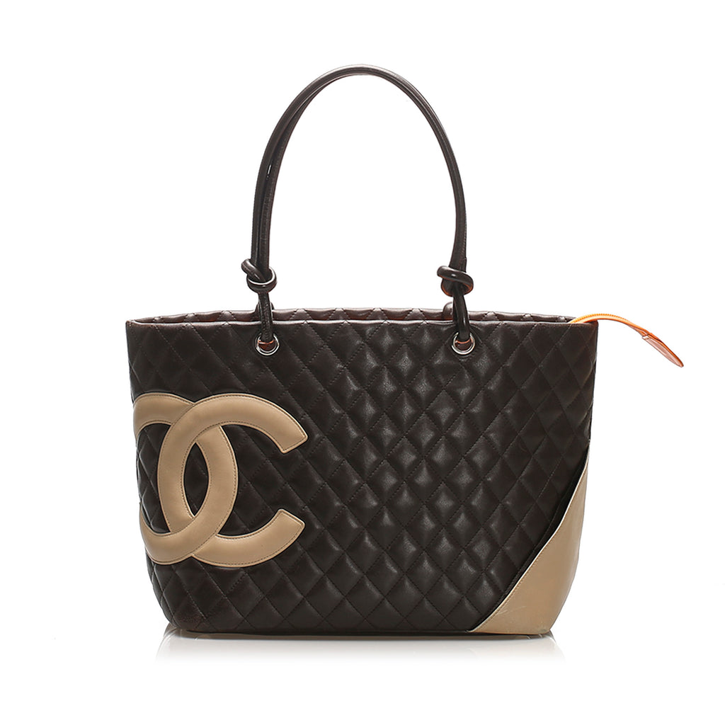 Chanel Cambon Ligne Tote Brown