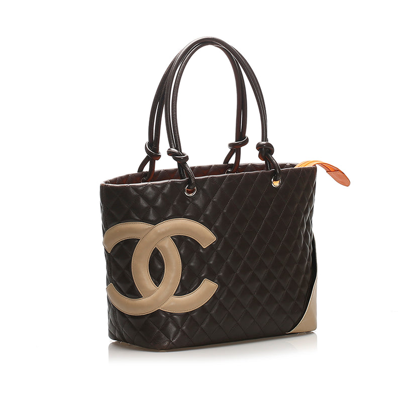 Chanel Cambon Ligne Tote Brown