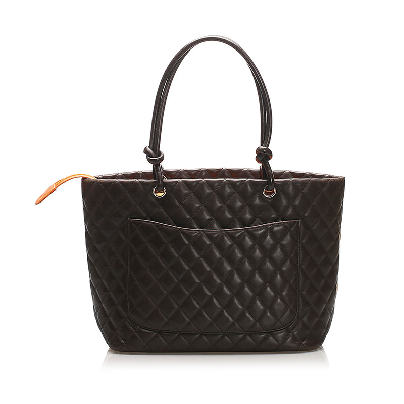 Chanel Cambon Ligne Tote Brown